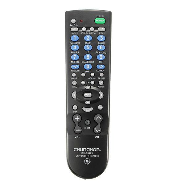 shopping טלווזיות ומערכות שמע לבית CHUNGHOP RM139EX Universal Replacement Remote Control for TV Set
