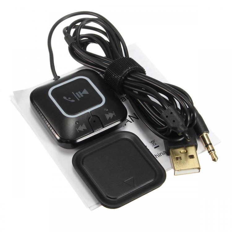 shopping טלווזיות ומערכות שמע לבית LED NFC bluetooth Hands Free Stereo Aux Audio Receiver Adapter For Home Car