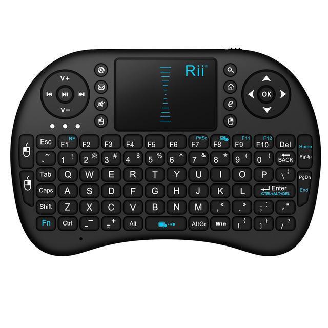 shopping טלווזיות ומערכות שמע לבית Rii I8 2.4G Wireless Mini Keyboard Touchpad Air Mouse for Android TV Box PC