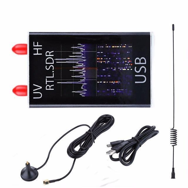 shopping טלווזיות ומערכות שמע לבית Ham 100KHz-1.7GHz full Band UV HF RTL-SDR USB Tuner Software Defined Radio Receiver R820T 8232