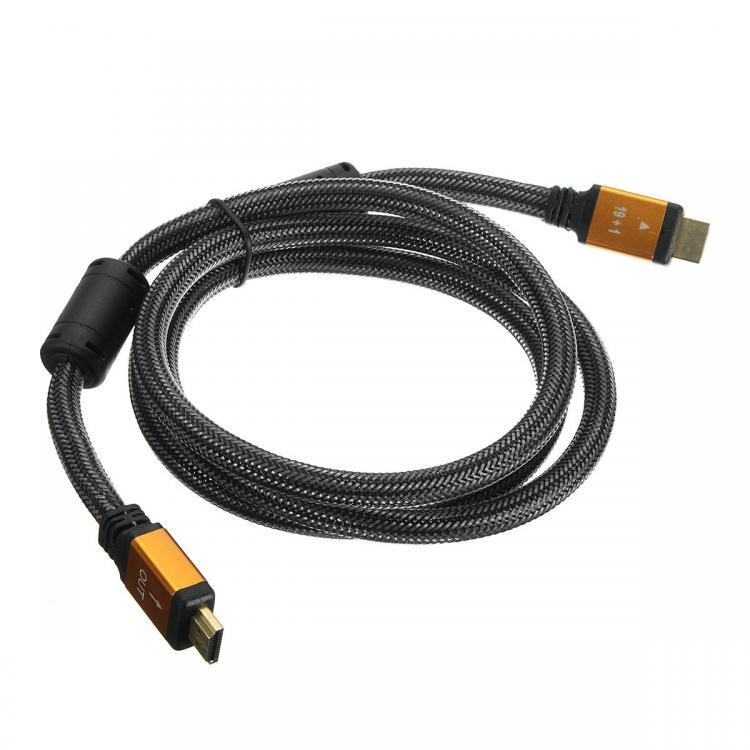 shopping טלווזיות ומערכות שמע לבית 1.5M 3D-Orange HD Cable Lead V2.0 Gold High Speed for HDTV Ultra Hd HD 2160p 4K