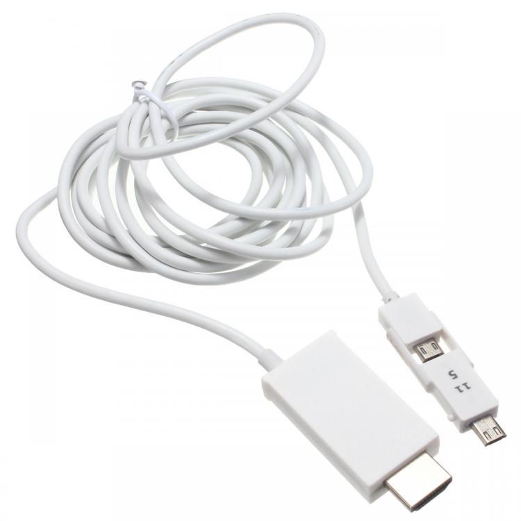 shopping טלווזיות ומערכות שמע לבית 3M 5 Pin to 11 Pin Micro USB Adapter MHL to HD HDTV TV Convertor Cable