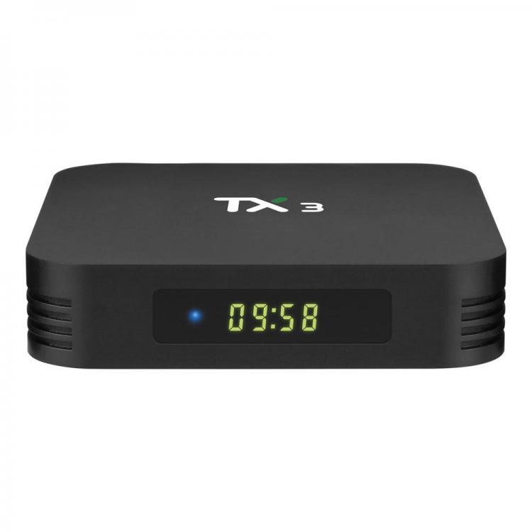 shopping טלווזיות ומערכות שמע לבית Tanix TX3 S905X3 4GB RAM 32GB ROM 2.4G 5G WiFi Android 9.0 TV Box Support HDR10 8K 24fps 4K 30fps Voice Control