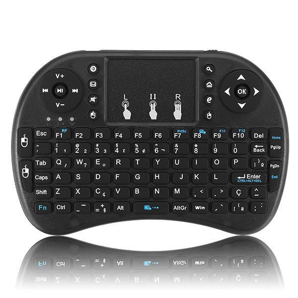 shopping טלווזיות ומערכות שמע לבית I8 Portuguese Version 2.4G Wireless Mini Keyboard Touchpad Air Mouse