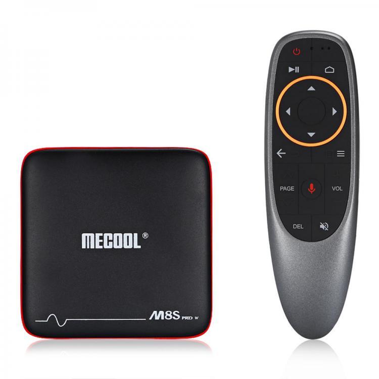 shopping טלווזיות ומערכות שמע לבית Mecool M8S PRO W S905W 1GB RAM 8GB ROM TV Box with Android TV OS Support Voice Input Control
