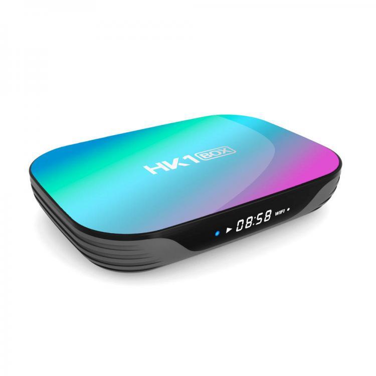shopping טלווזיות ומערכות שמע לבית HK1 Box Amlogic S905X3 4GB RAM 128GB ROM 5G WIFI bluetooth 4.0 1000M LAN Android 9.0 4K 8K H.265 TV Box Support Google Assistant