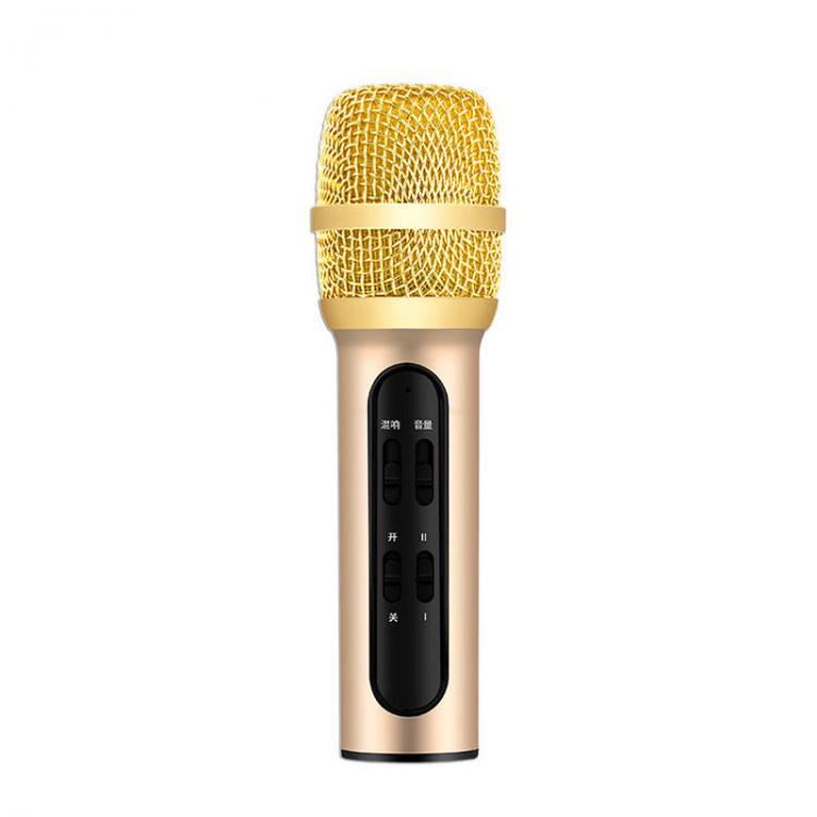 shopping נגנים Professional Karaoke Condenser Microphone Portable with ECHO Sound Card for Mobile Phone Broadcast Live