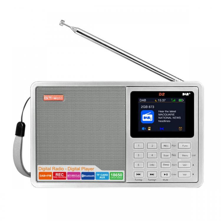shopping נגנים GTMEDIA D2 DAB+ 174.92-239.20MHz DAB FM Full Band Digital Radio MP3 Music Player Clock Alarm