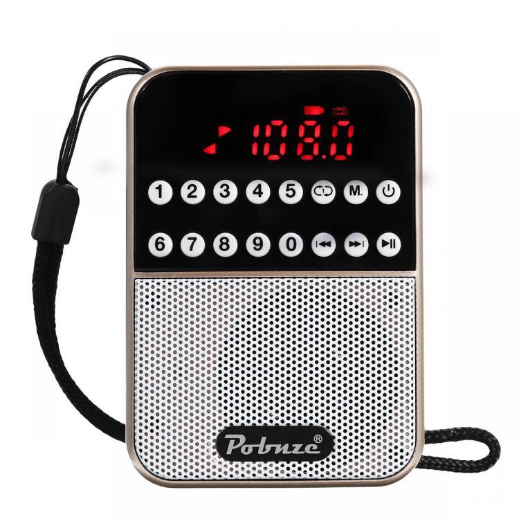 shopping נגנים LCD Digital FM Pocket Radio Speaker USB TF Card MP3 Music Player