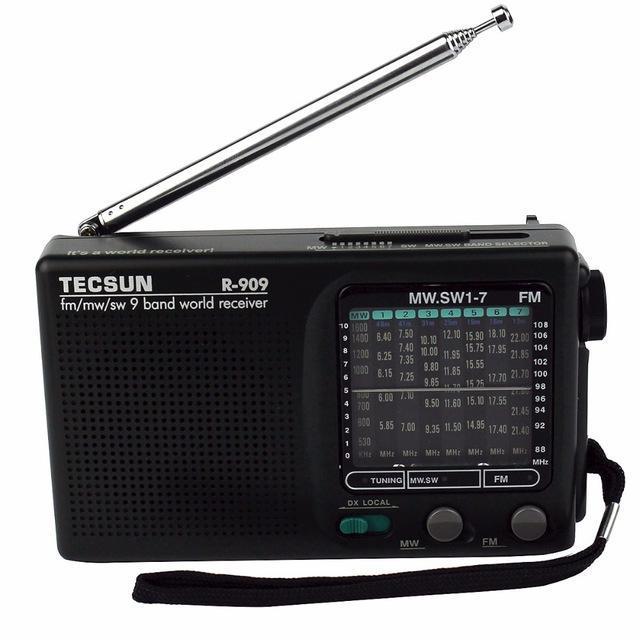 shopping נגנים Tecsun R-909 FM AM SW Full-time Semiconductor Multiband Stereo Radio Receiver