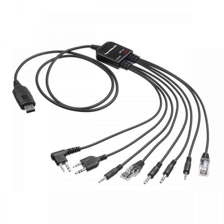 shopping נגנים 8 In 1 Multiple Radio USB Programming Data Cable Cord for Baofeng Motorola Kenwood