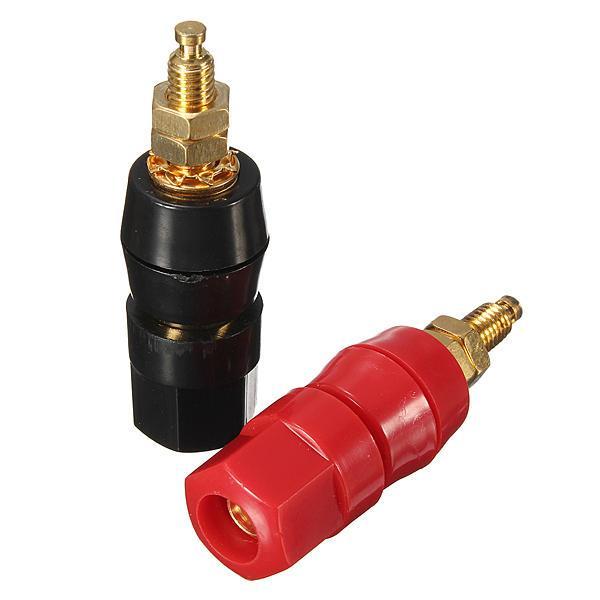shopping נגנים 2Pcs 48MM Insulated Binding Post Audio Speaker Terminal Plug
