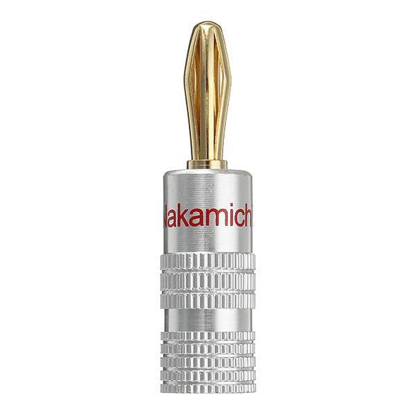 shopping נגנים Nakamichi 4mm Banana Plug For Video 24K Gold Plated Speaker Copper Adapter Audio Connector FLM