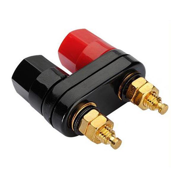 shopping נגנים Couple Terminals Red Black Connector Amplifier Binding Post Banana Speaker Plug Jack