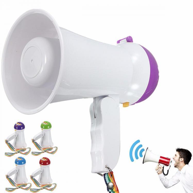 shopping נגנים Portable Foldable Handheld Megaphone Siren Loudspeaker Voice Amplifier Recorder