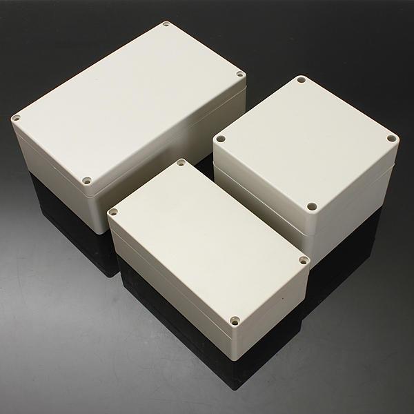 shopping גאדג׳טים Waterproof ABS Plastic Electronic Box White Case 6 Size Junction Case