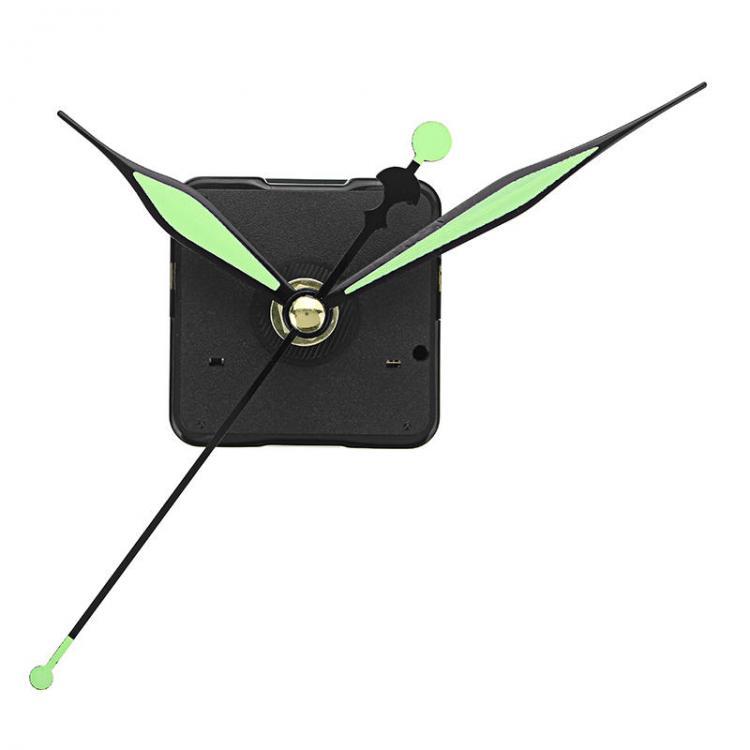 shopping גאדג׳טים 20mm Shaft Length Green and Black Luminous Hands DIY Silent Quartz Clock Wall Movement Replacement Mechanism