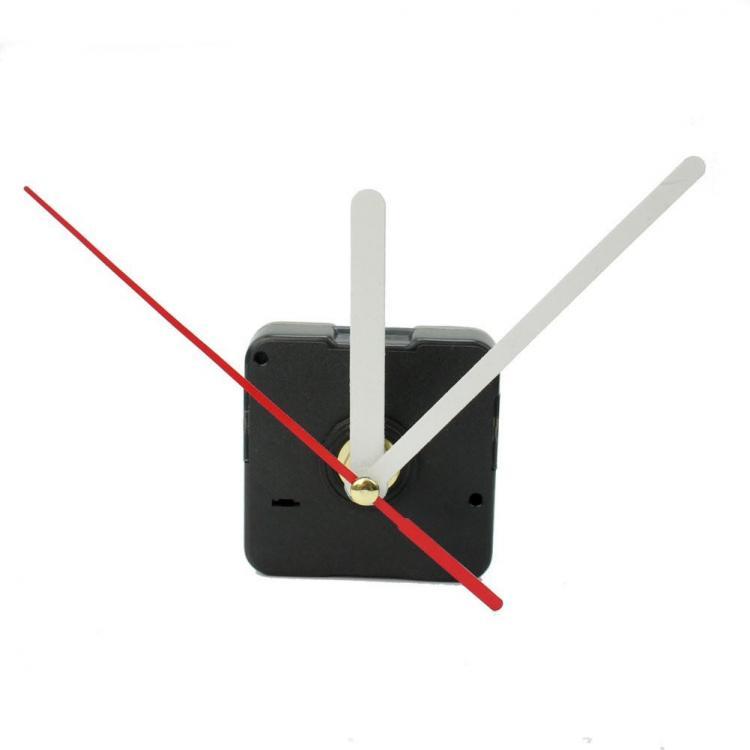 shopping גאדג׳טים White &amp; Red Hands DIY Quartz Black Wall Clock Movement Repair Parts