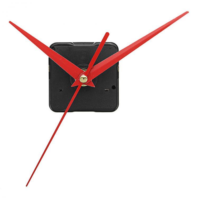 shopping גאדג׳טים 20mm Shaft Length DIY Red Triangle Hands Silent Quartz Wall Clock Movement Mechanism For Replacement