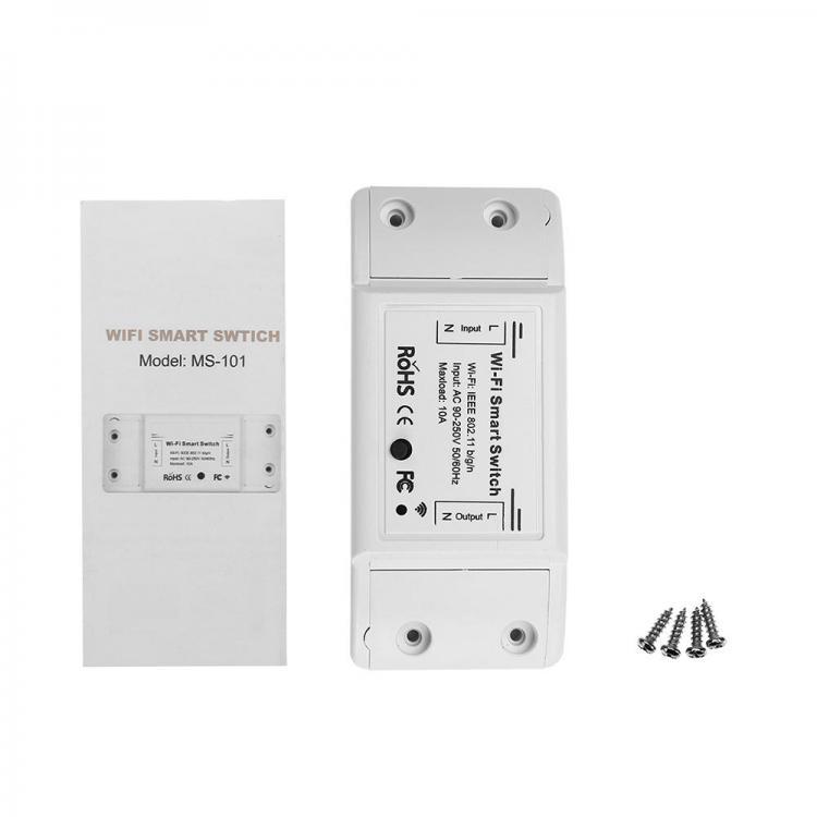 shopping גאדג׳טים MoesHouse DIY WiFi Smart Light Switch Universal Breaker Timer Smart Life APP Wireless Remote Control Works With Alexa Google Home