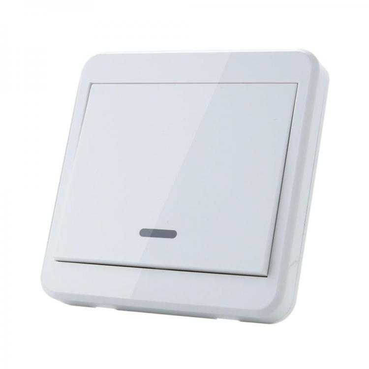 shopping גאדג׳טים 5pcs KTNNKG 433MHz Universal Wireless Remote Control 86 Wall Panel RF Transmitter With 1 Buttons For Home Room Lighting Switch