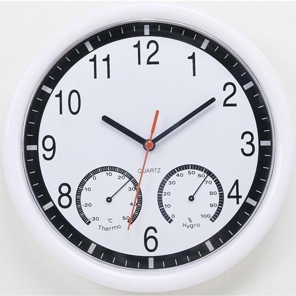 shopping גאדג׳טים 10'' 10 Inch Silent Modern Wall Clock With Thermometer &amp; Hygrometer For Living Home Kitchen Office