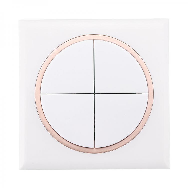 shopping גאדג׳טים 433Mhz RF Wireless Remote Control Switch 86 Wall Panel Transmitter With 1 2 3 4 Button For Home Room Hall Bedroom
