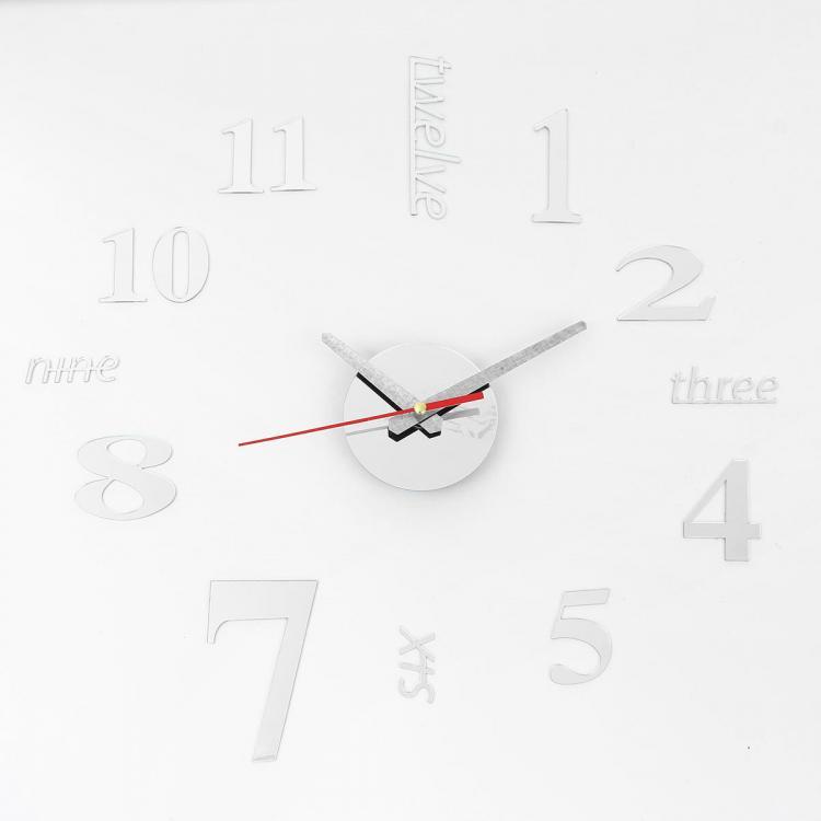 shopping גאדג׳טים 40cm Modern 3D Frameless Wall Clock Style Watches Hours DIY Room Home Decorations Model