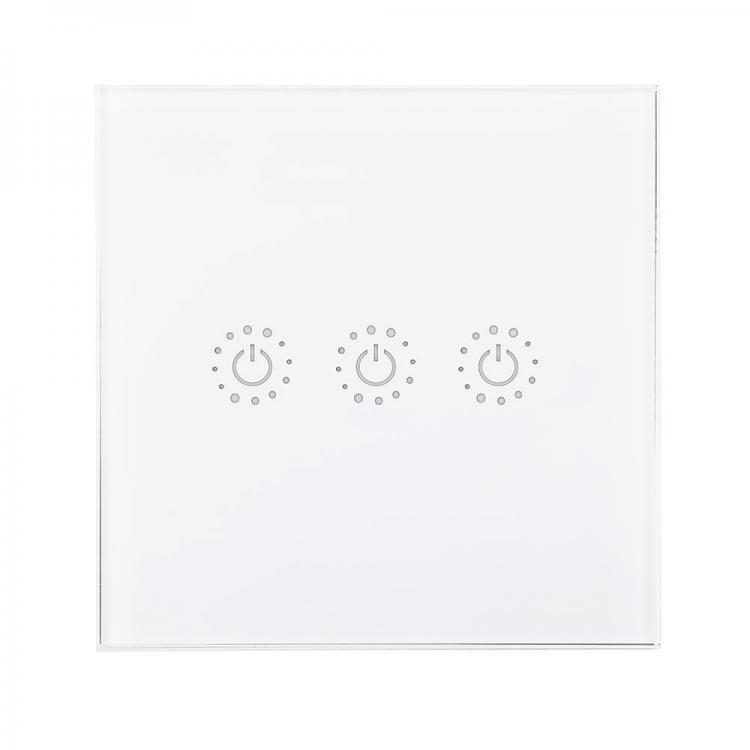 shopping גאדג׳טים Aodu Tuya Smart Life EU 433Mhz 3 Gang Smart WIFI Light Switch Interruptor Touch Wall Power Switch App Remote Control Intellegent S