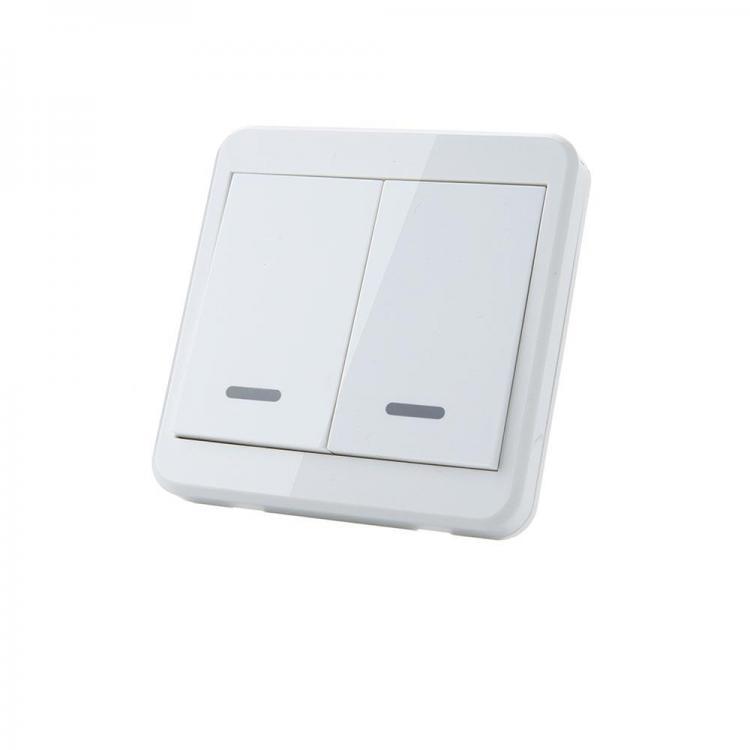 shopping גאדג׳טים 5pcs KTNNKG 433MHz Universal Wireless Remote Control 86 Wall Panel RF Transmitter With 2 Buttons For Home Room Lighting Switch