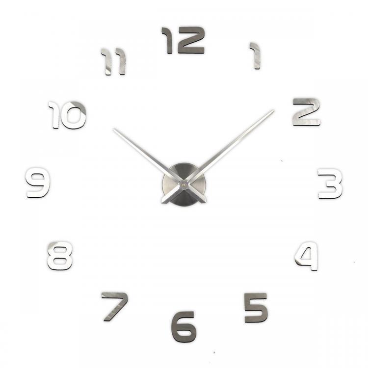 shopping גאדג׳טים Large 3D Number Mirror Wall Sticker DIY Home Decor Big Watch Art Clock Wall Clock