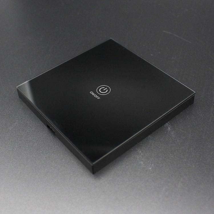 shopping גאדג׳טים KTNNKG 1 Channel 433MHz 86 Wall Touch Remote Control Switch Wireless RF Transmitter Tempered Glass Panel