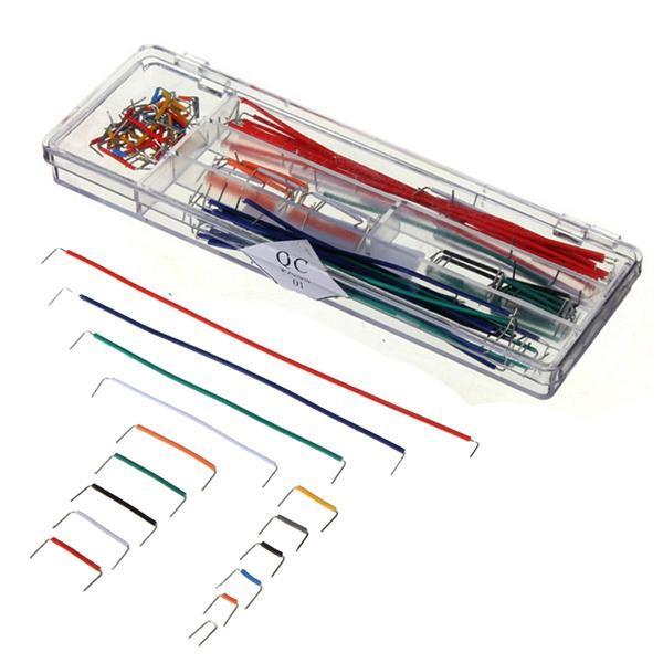shopping אלקטרוניקה וערכות עשה זאת בעצמך Geekcreit 140pcs U Shape Solderless Breadboard Jumper Cable Dupont Wire For  Shield