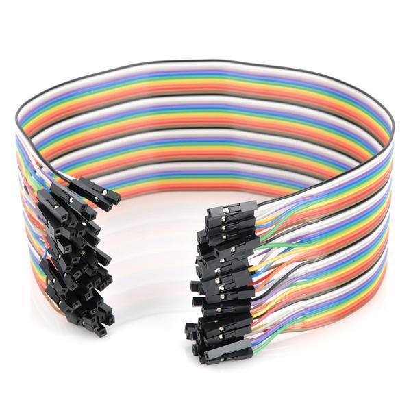 shopping אלקטרוניקה וערכות עשה זאת בעצמך 30cm 40pcs Female To Female Breadboard Wires Jumper Cable Dupont Wire