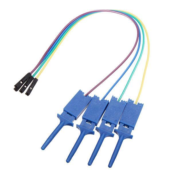 shopping אלקטרוניקה וערכות עשה זאת בעצמך 12Pcs Test Clamp Wire Hook Test Clip for Logic Analyzer