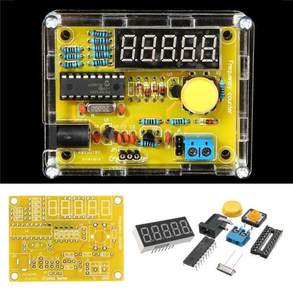 shopping אלקטרוניקה וערכות עשה זאת בעצמך Geekcreit&reg; DIY Frequency Tester 1Hz-50MHz Crystal Counter Meter With Housing Kit