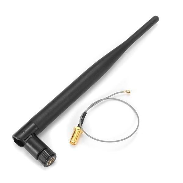 shopping אלקטרוניקה וערכות עשה זאת בעצמך 2.4GHz 6dBi 50ohm Wireless Wifi Omni Copper Dipole Antenna SMA To IPEX For Monitoring Router 195mm