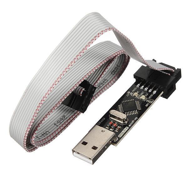 shopping אלקטרוניקה וערכות עשה זאת בעצמך USBASP USBISP 3.3 5V AVR Downloader Programmer With ATMEGA8 ATMEGA128