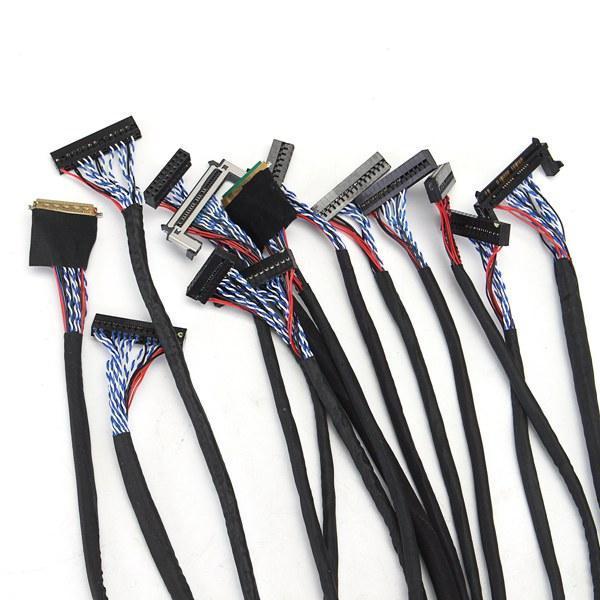 shopping אלקטרוניקה וערכות עשה זאת בעצמך 14Pcs Universal FPC/LVDS Display Cable Support For 10-65 Inch Screen LCD Controller Board