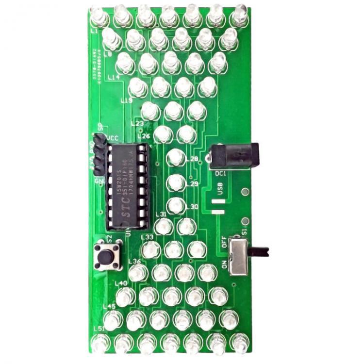 shopping אלקטרוניקה וערכות עשה זאת בעצמך DIY Electronic Hourglass Kit Interesting Learning Kit MCU DIY LED Flash Kit Spare Parts