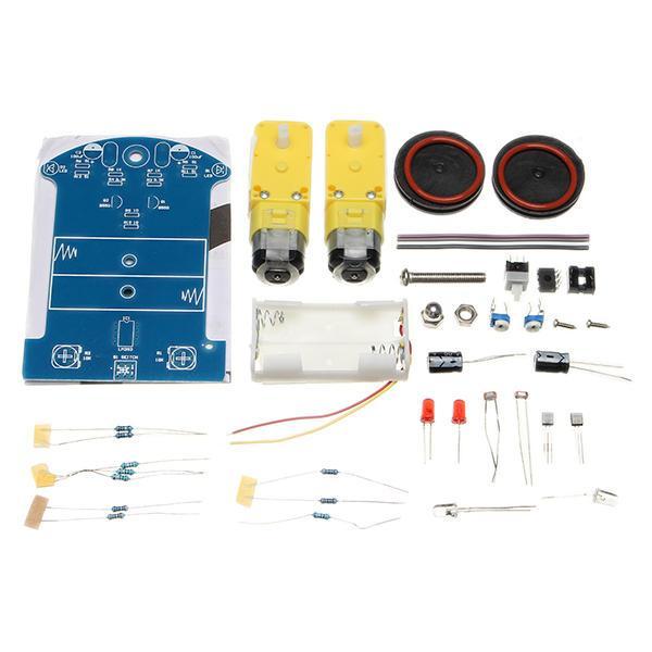shopping אלקטרוניקה וערכות עשה זאת בעצמך D2-1 Intelligent Small Tracking Car DIY Kit with Dual TT Motors