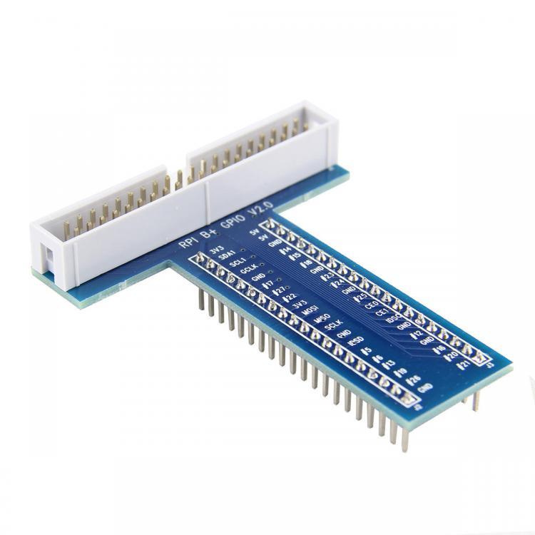 shopping אלקטרוניקה וערכות עשה זאת בעצמך 40 Pin T Type GPIO Adapter Expansion Bread Board For Raspberry Pi 2 Model B / B+