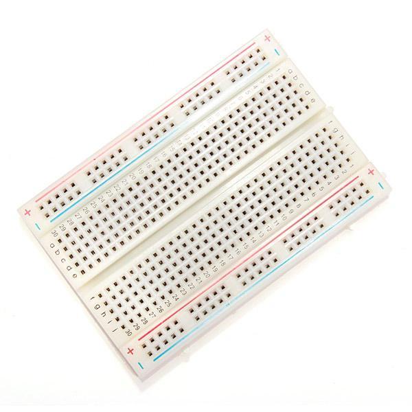 shopping אלקטרוניקה וערכות עשה זאת בעצמך 10pcs 8.5 x 5.5cm White 400 Holes Solderless Breadboard For