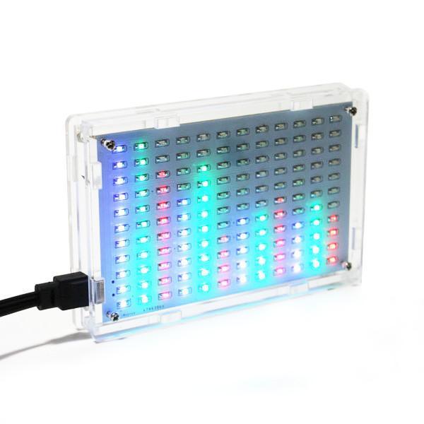 shopping אלקטרוניקה וערכות עשה זאת בעצמך Geekcreit&reg; 5V LED Music Spectrum Electronic DIY LED Flash Kit 12x11FFT 108 x 70 x 16mm