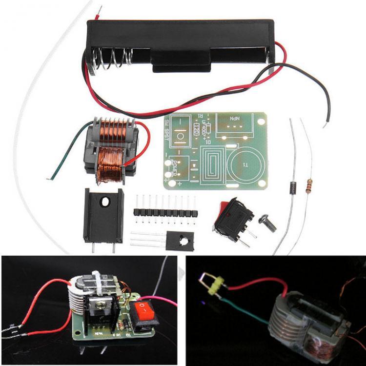 shopping אלקטרוניקה וערכות עשה זאת בעצמך Inverter Boost High Voltage Generator 15KV High Frequency Transformer Arc Ignition Igniter Coil Module