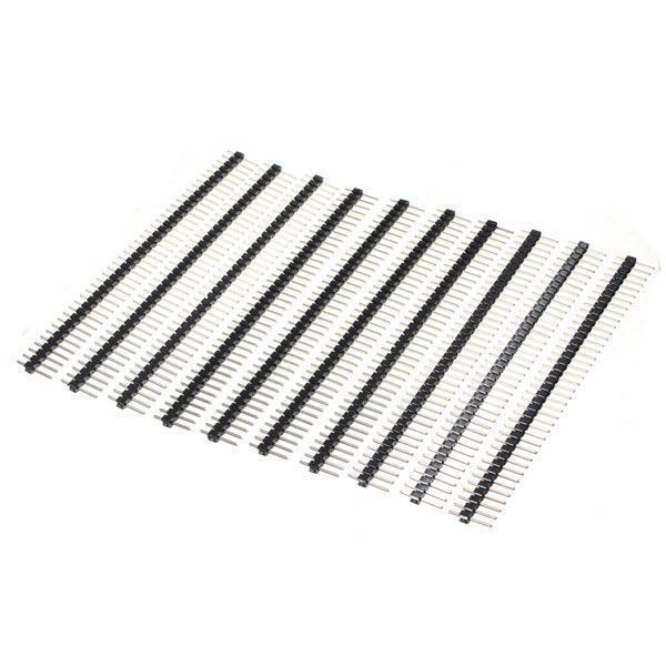 shopping אלקטרוניקה וערכות עשה זאת בעצמך 30 Pcs 40 Pin 2.54mm Single Row Male Pin Header Strip For Prototype Shield DIY