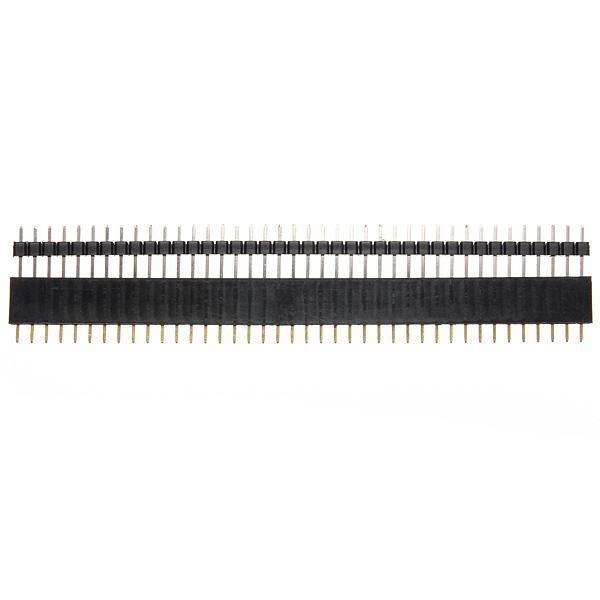 shopping אלקטרוניקה וערכות עשה זאת בעצמך 40 Pin 2.54mm Male Female SIL Socket Row Strip PCB Connector