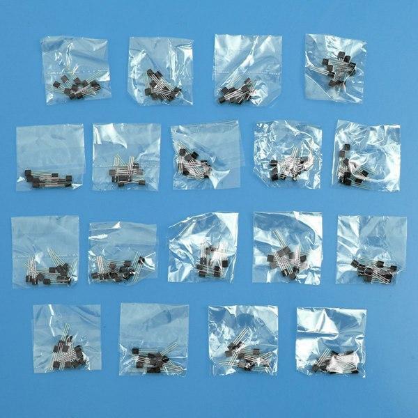 shopping אלקטרוניקה וערכות עשה זאת בעצמך 18 Values 180pcs Triode Transistor TO-92 Assortment Kit (10pcs / Value)