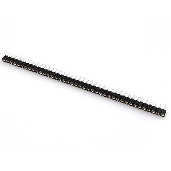 shopping אלקטרוניקה וערכות עשה זאת בעצמך 1pcs 40Pin Single Row 2.54mm Round Female Header Pin