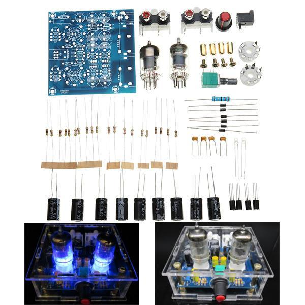 shopping אלקטרוניקה וערכות עשה זאת בעצמך 6J1 Pre-amp Tube Preamplifier Amplifier Stereo AC12V DIY  Kit